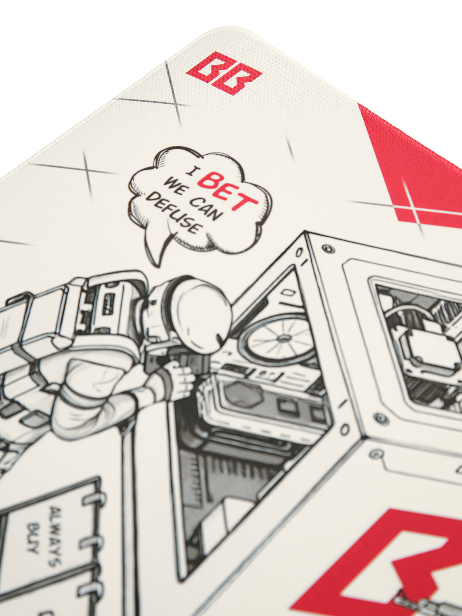 Коврик для мыши игровой BetBoom Team, 350х450х4 мм — фото 1