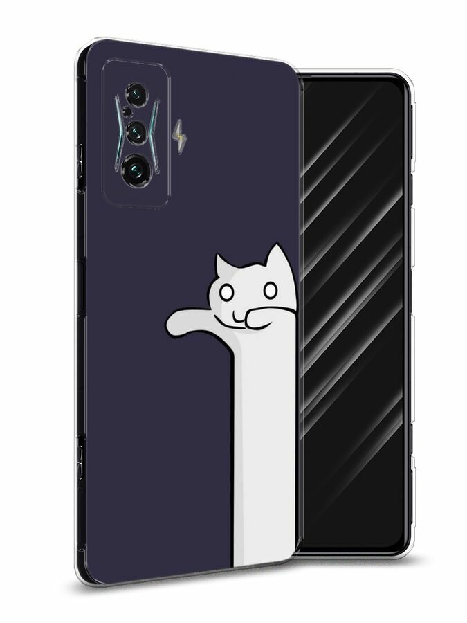Чехол на Xiaomi Redmi K50 GE/Poco F4 GT / Сяоми Редми K50 GE/Поко F4 GT с принтом кот призрак