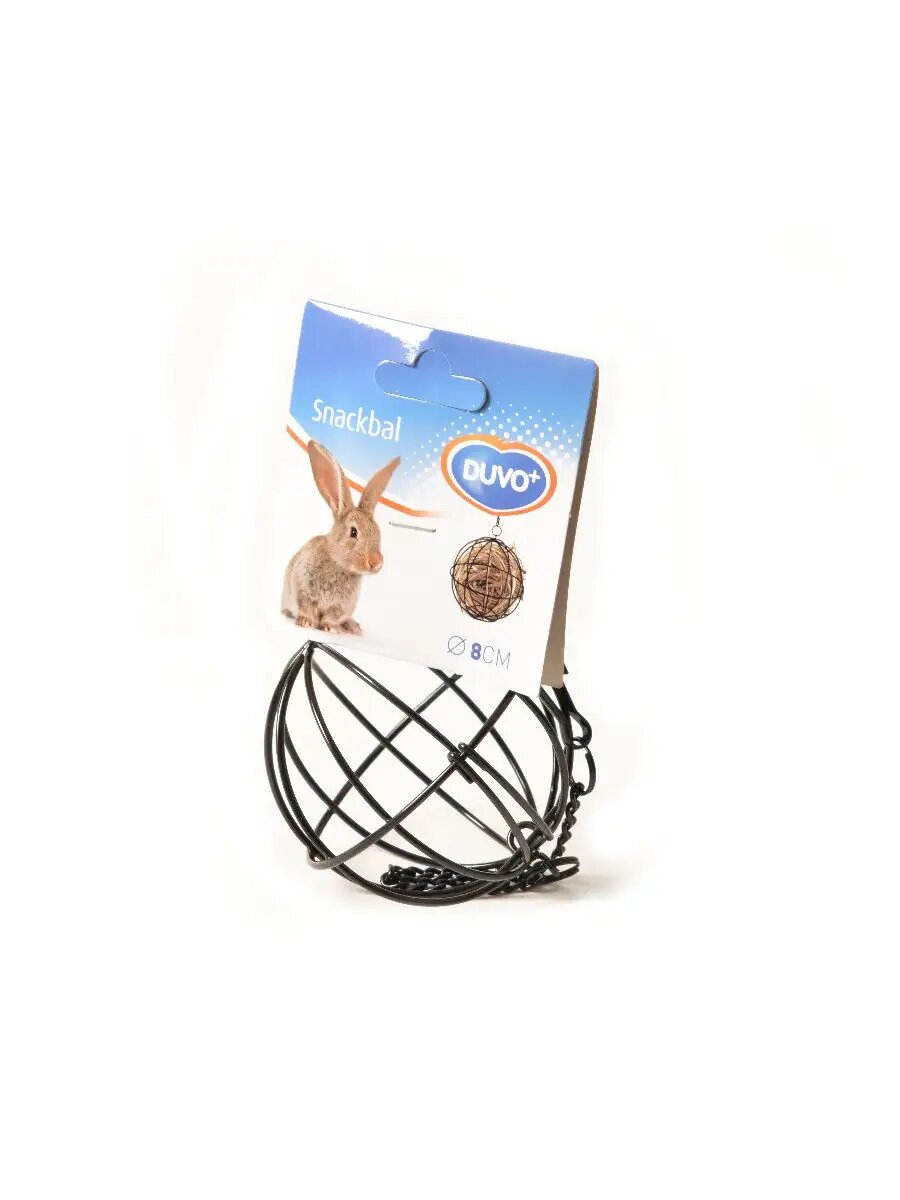 Кормушка для грызунов металлическая "Шар" чёрный 8см