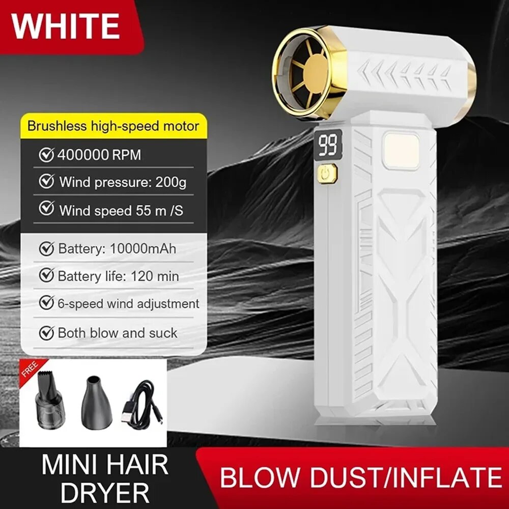 Беспроводной фен PINTUDY M18 White