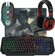 Клавиатура и мышь+коврик+наушники игровой набор для пк Defender Target