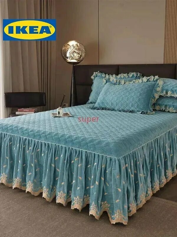 IKEA Покрывало Velvet bedspreads, Вельбоа с размерами: 220 см х 200 см