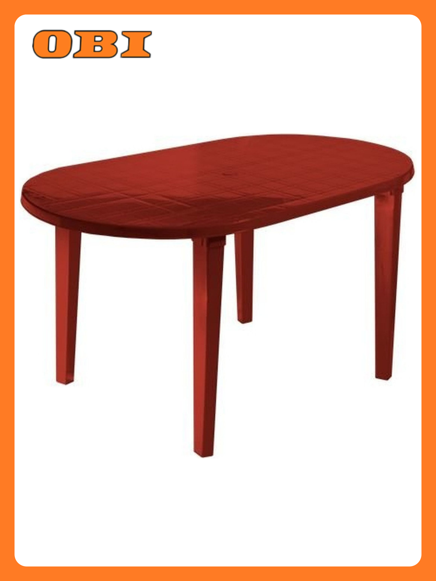 Стол садовый Стандарт Пластик  складной  овальный  140 см x 80 см x 71 см