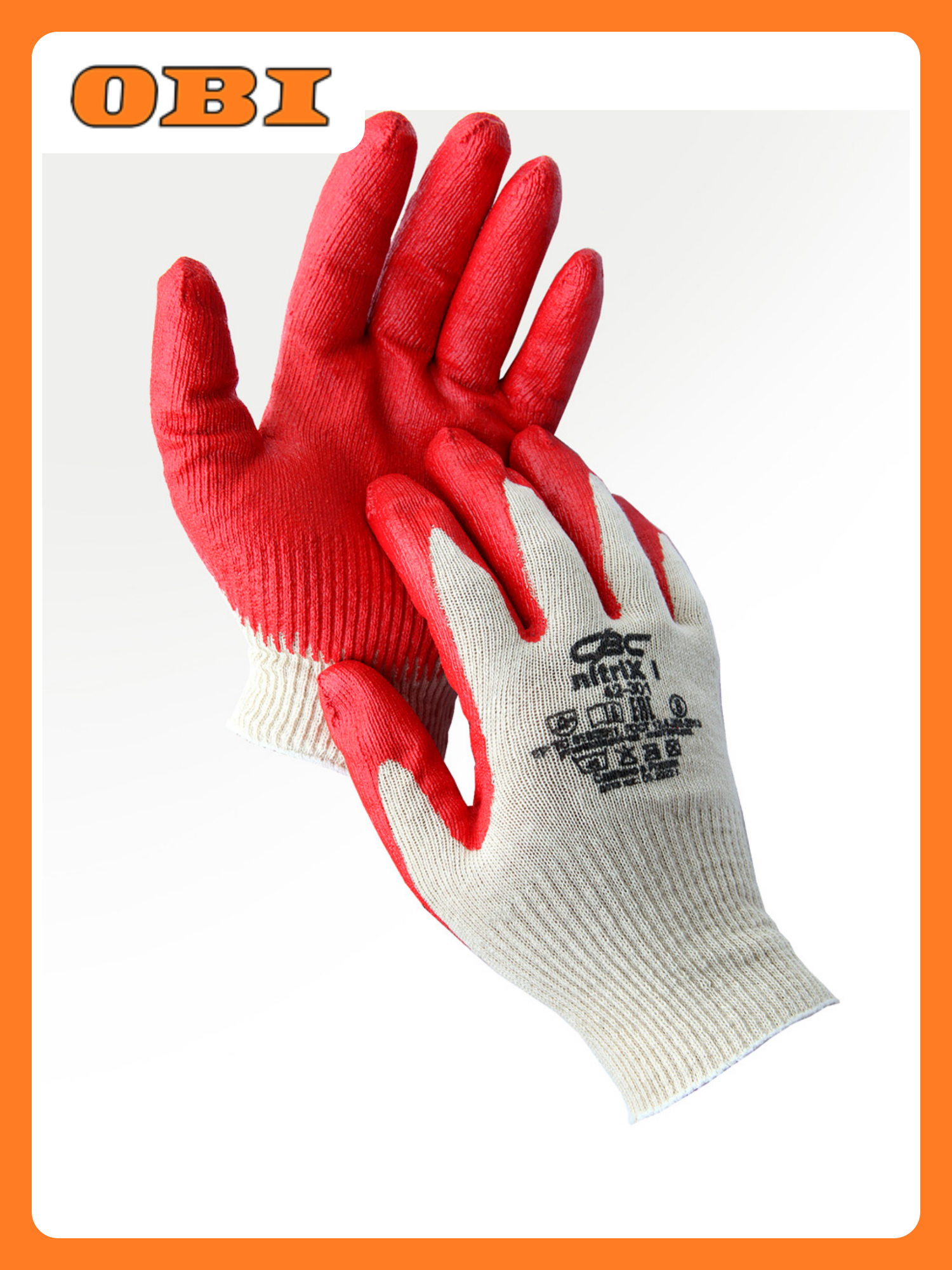 Перчатки Sapphire Нитрикс, нитрил, вспененное покрытие, универсальные, красные