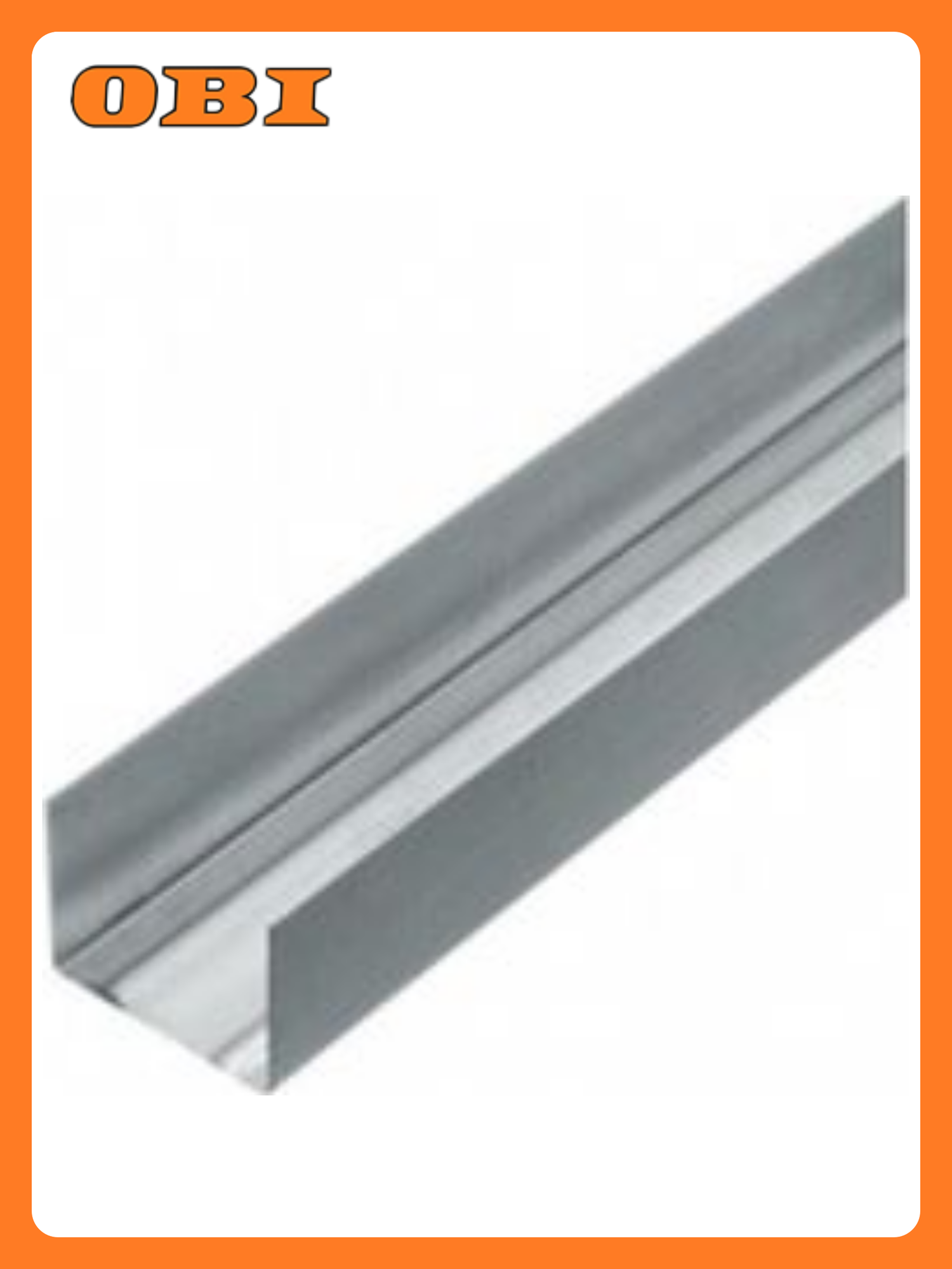 Профиль направляющий РБМ Construction ПН 50х40 хромовый 3 м