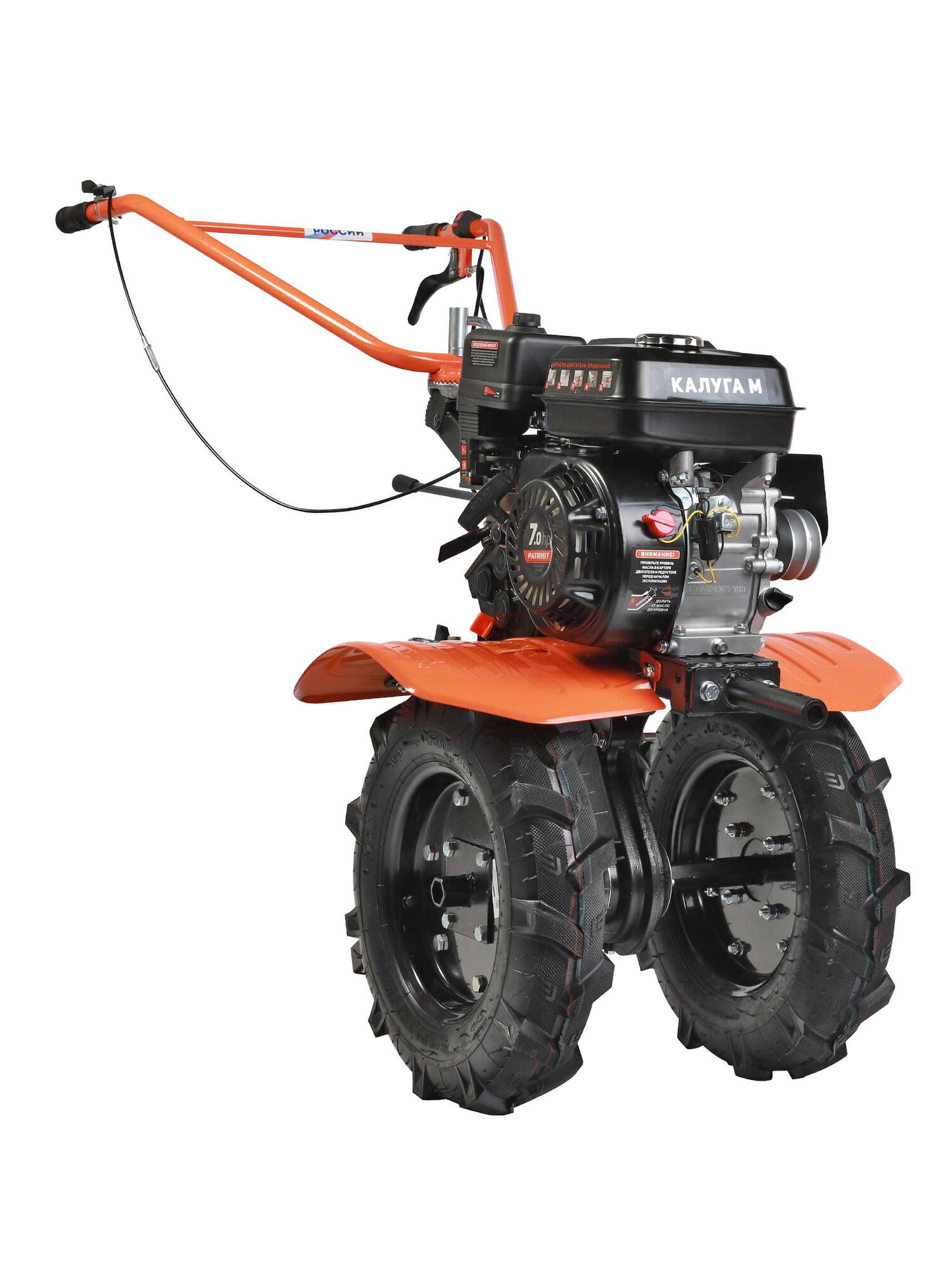 Мотоблок Patriot Калуга М с пониженной передачей и 4 скоростями вперед и 2 назад