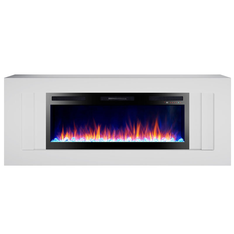 Электрокамин RealFlame Лайн с очагом Emerald 50 Белый (WT-LCB510)