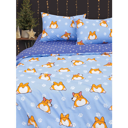 Постельное белье Uniqcute Евро, Поплин, наволочки 50х70 см, Корри