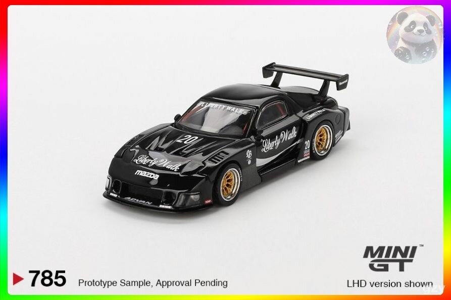 MINI GT 1:64 LBWK RX-7 LB-Super Silhouette Liberty Walk Черный