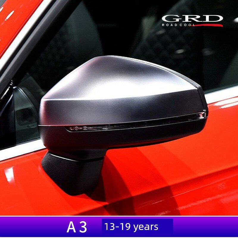 Накладка на зеркало Audi A3 2013-2019 S3 RS3 хромированная GRD серебряная для тюнинга экстерьера