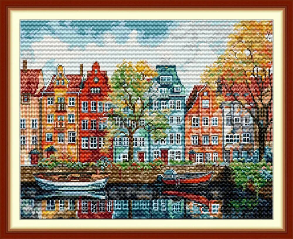 NKFвышивка крестом наборы, Схема на 14CT "Копенгаген",42*34CM