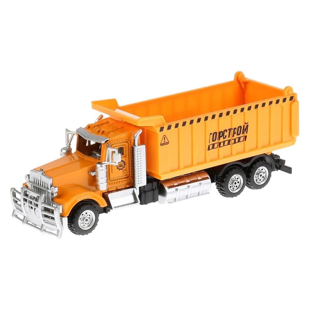 Машинка металлическая Технопарк Самосвал, 14 см, желтый