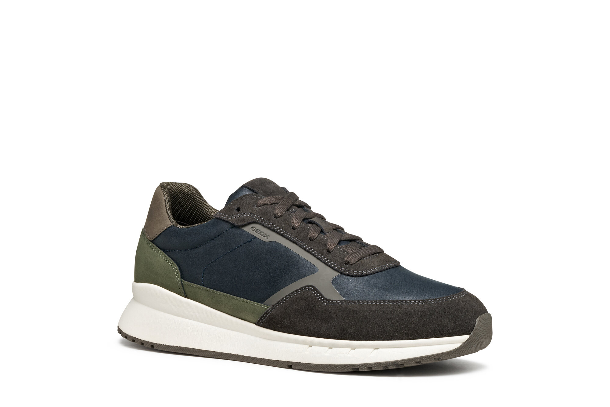 Кроссовки GEOX, размер 43 EU, неви/темно-коричневый — фото 1