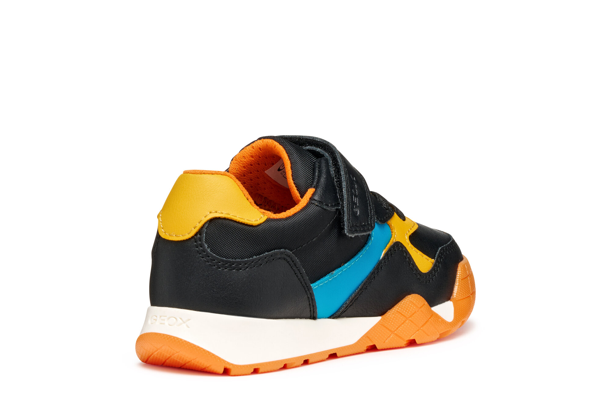 Кроссовки GEOX, размер 37 EU, чёрный/цвет морской волны — фото 1