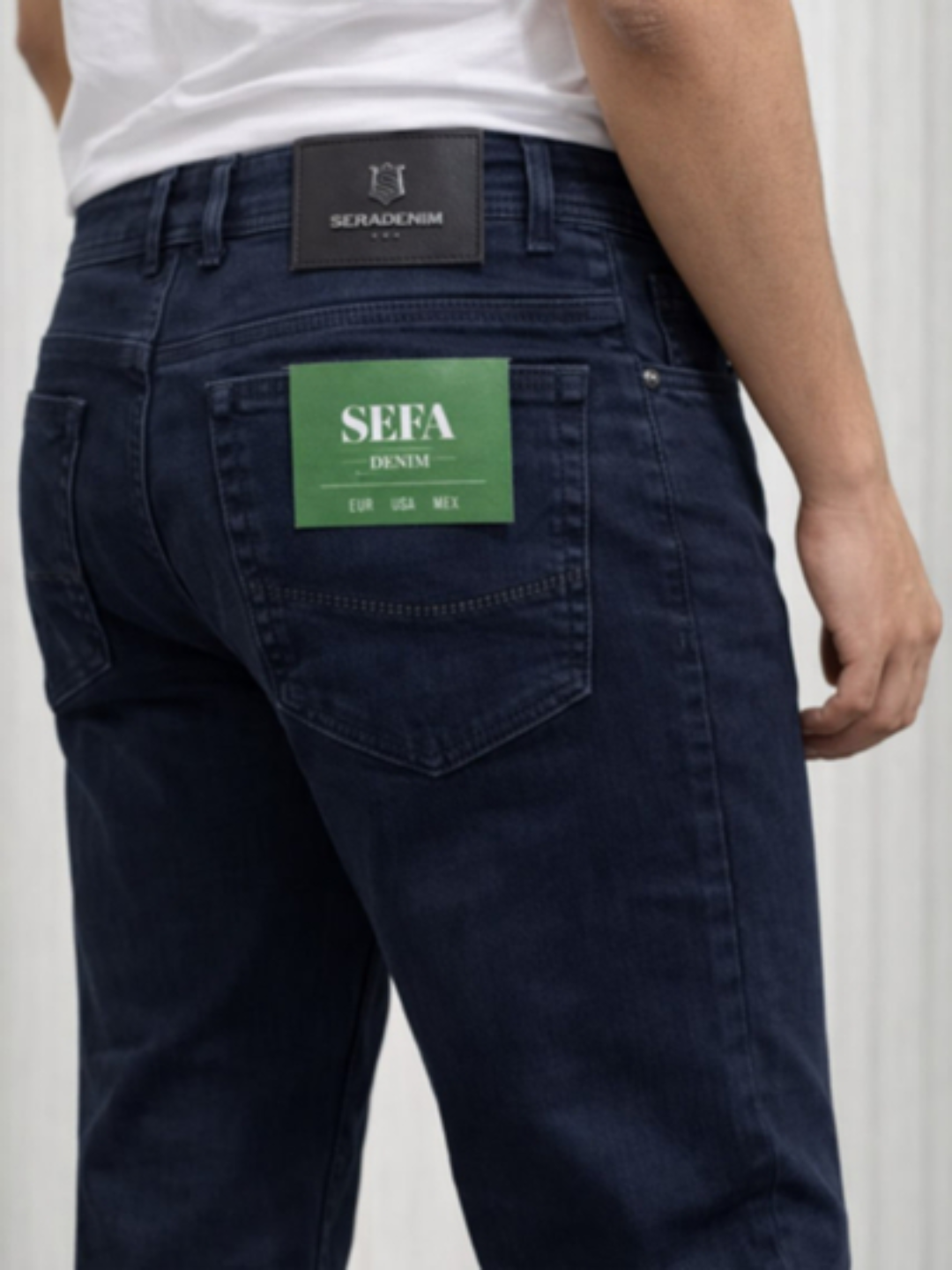 Джинсы классические  1, размер 32, темно-синий — фото 1