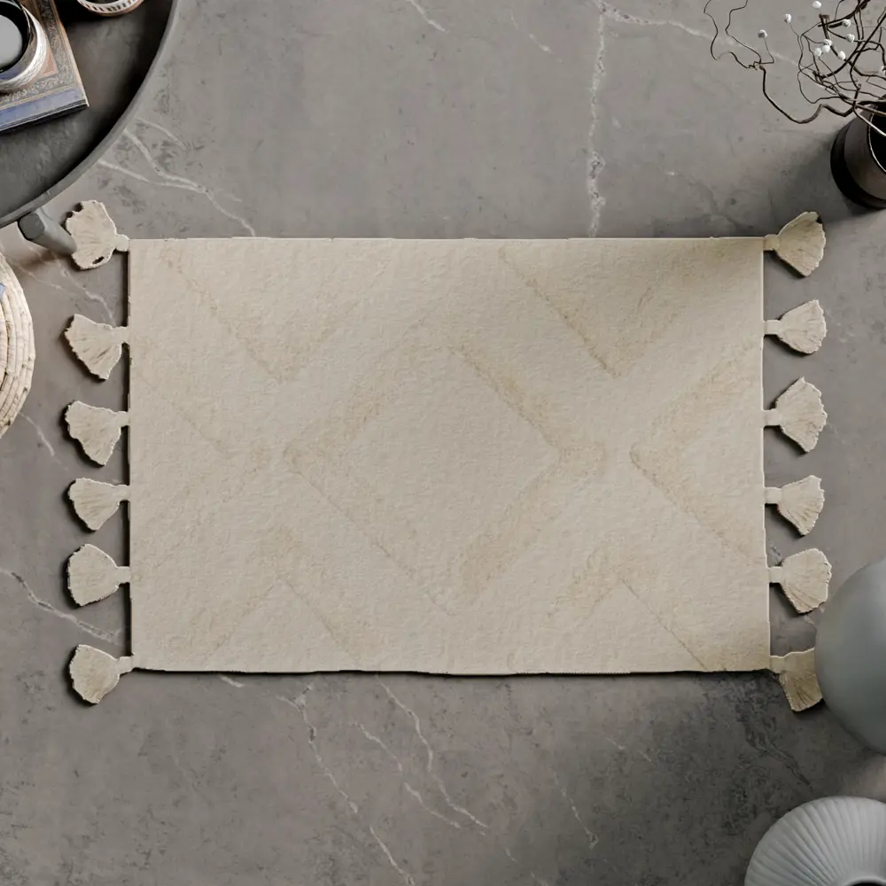 Коврик для ванной Zenfort Прованс руны 103353 60x90 см цвет бежевый