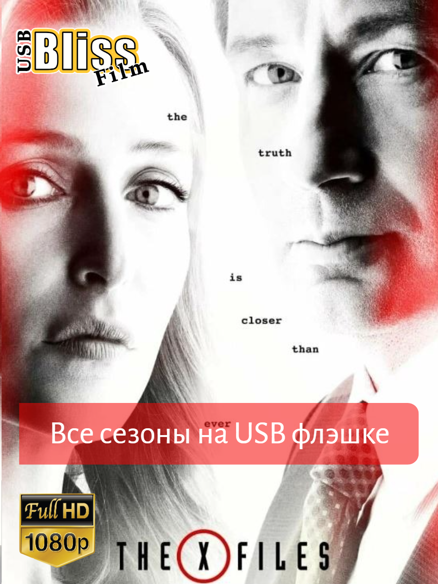 Сериал "Секретные материалы", все сезоны, USB Flash, 128Gb, 11 сезонов, FullHD, на русском языке