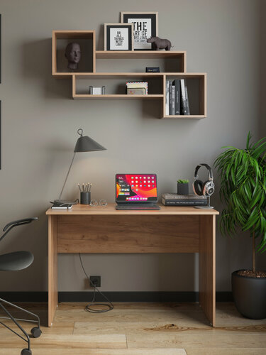 Изображение товара Стол письменный Vif "Армада" дуб крафт табачный, 1100х596х750 мм.