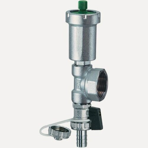 Изображение товара Хромированный узел Far с воздухоотводчиком и сливн. кр. 3/4 ВР