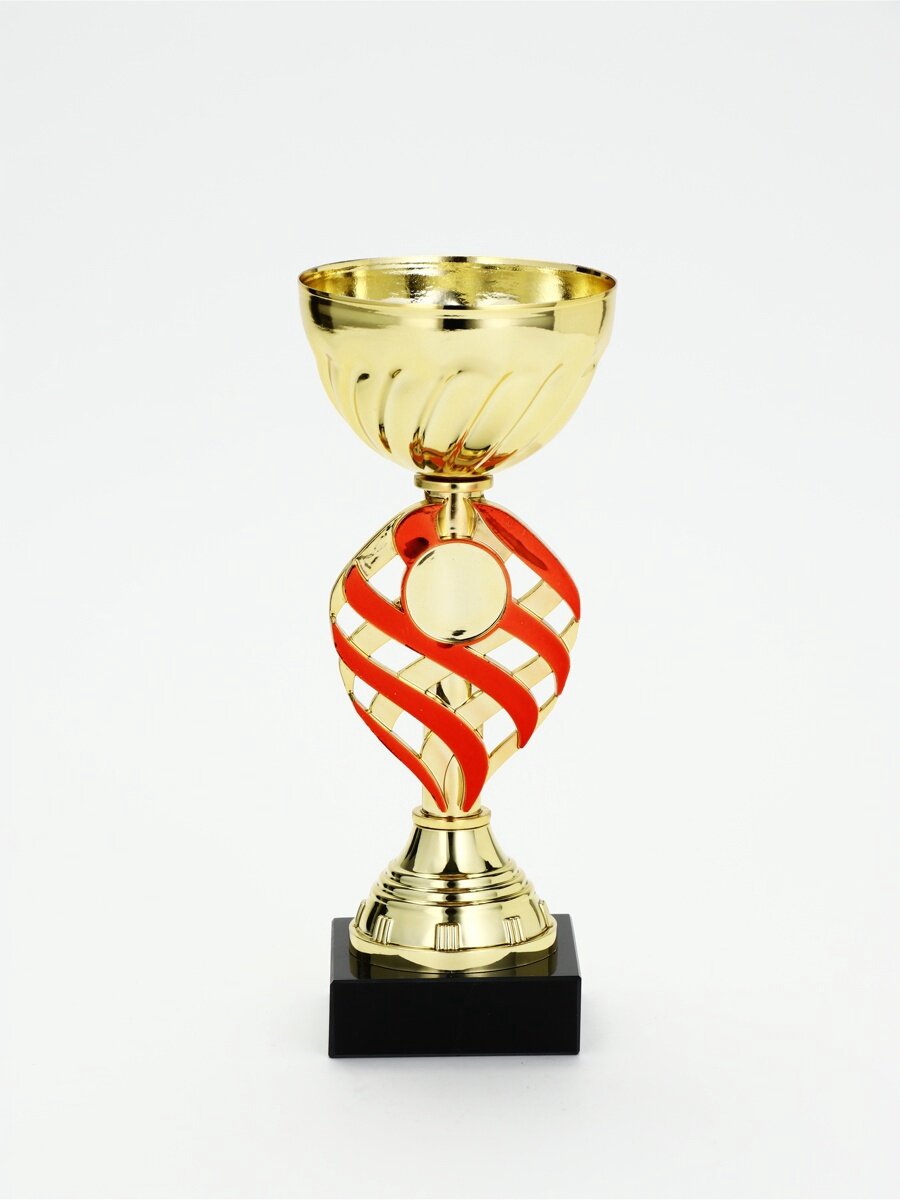 Кубок 190 В, наградная фигура, золото, подставка мрамор, 19.5×8×8 см