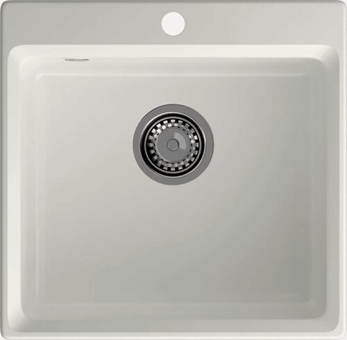 Изображение товара Мойка кухонная GranFest Level LV-510 51x50, квадратная, матовая, белая, российская