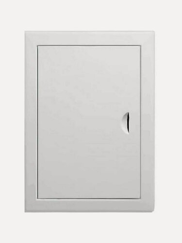 Изображение товара Лючок вентиляционный Viento 400х500 мм, металлический белый ревизионный люк с ручкой для сантехники и вентиляции ДР4050М