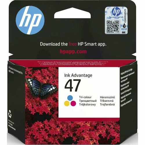 фото Картридж струйный hp 47 6zd61ae многоцветный (700стр.) (14мл) для hp d j ia ultra 4828