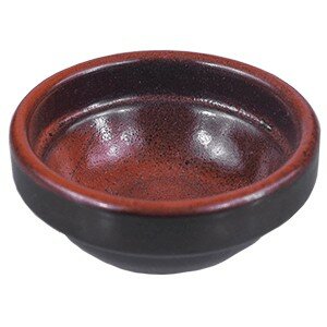 Соусник «Млечный путь оранжевый», фарфор, 30 мл, оранжевый, черный (Борисовская Керамика)