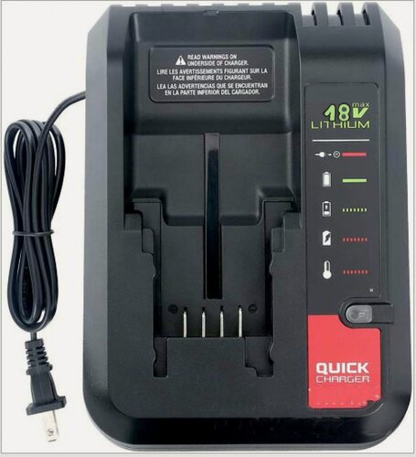 Изображение товара Зарядное устройство MyPads для литиевых батарей электроинструментов Black&Decker BD2A 10.8V / 18V с быстрой зарядкой
