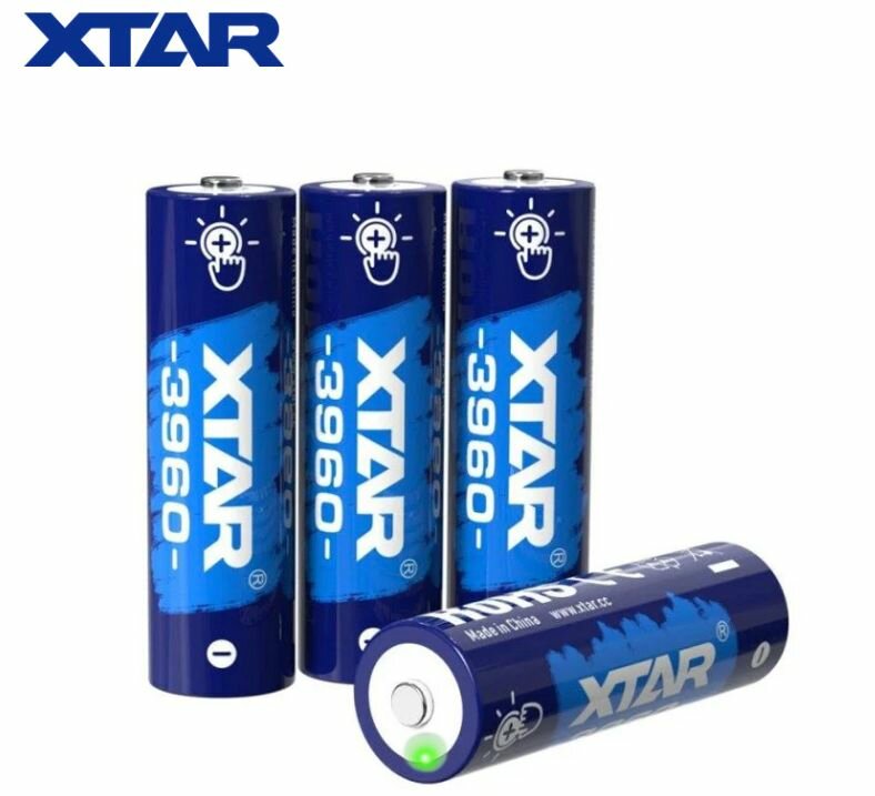 Аккумулятор Xtar AA 1,5В. 3960 mWh/2500 mAh 4шт.
