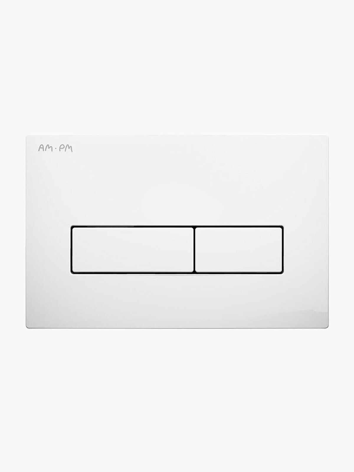 Кнопка смыва AM.PM ErgoFit клавиша смыва для инсталяции унитаза, белый глянцевый