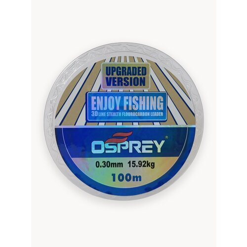 Леска монофильная с флюорокарбоновым покрытием ENJOY FISHING, 0,30 мм, 100 метров
