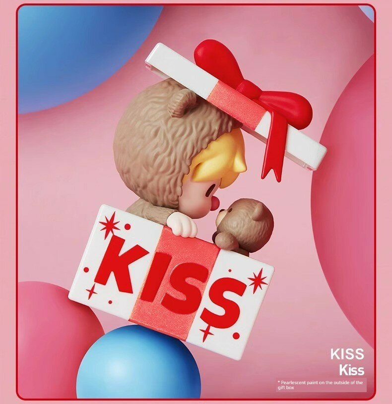 POP MART Little Sweet Beans Blind Box Figure - Kiss Design Single Box, Unopened, 12cm Height, 82 Characters