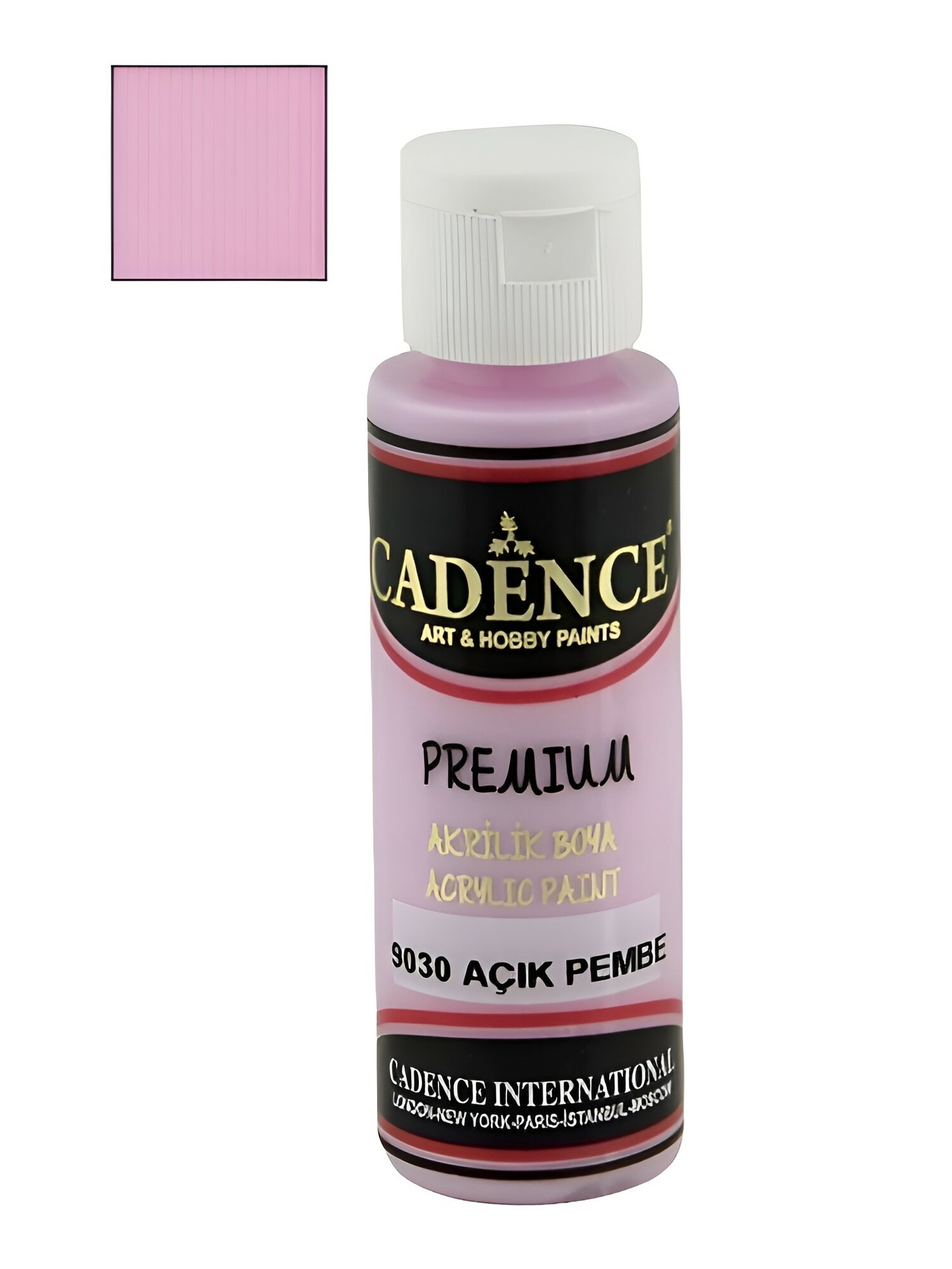 Акриловая краска Cadence Premium Acrylic Paint, 70 мл. Light Pink-9030