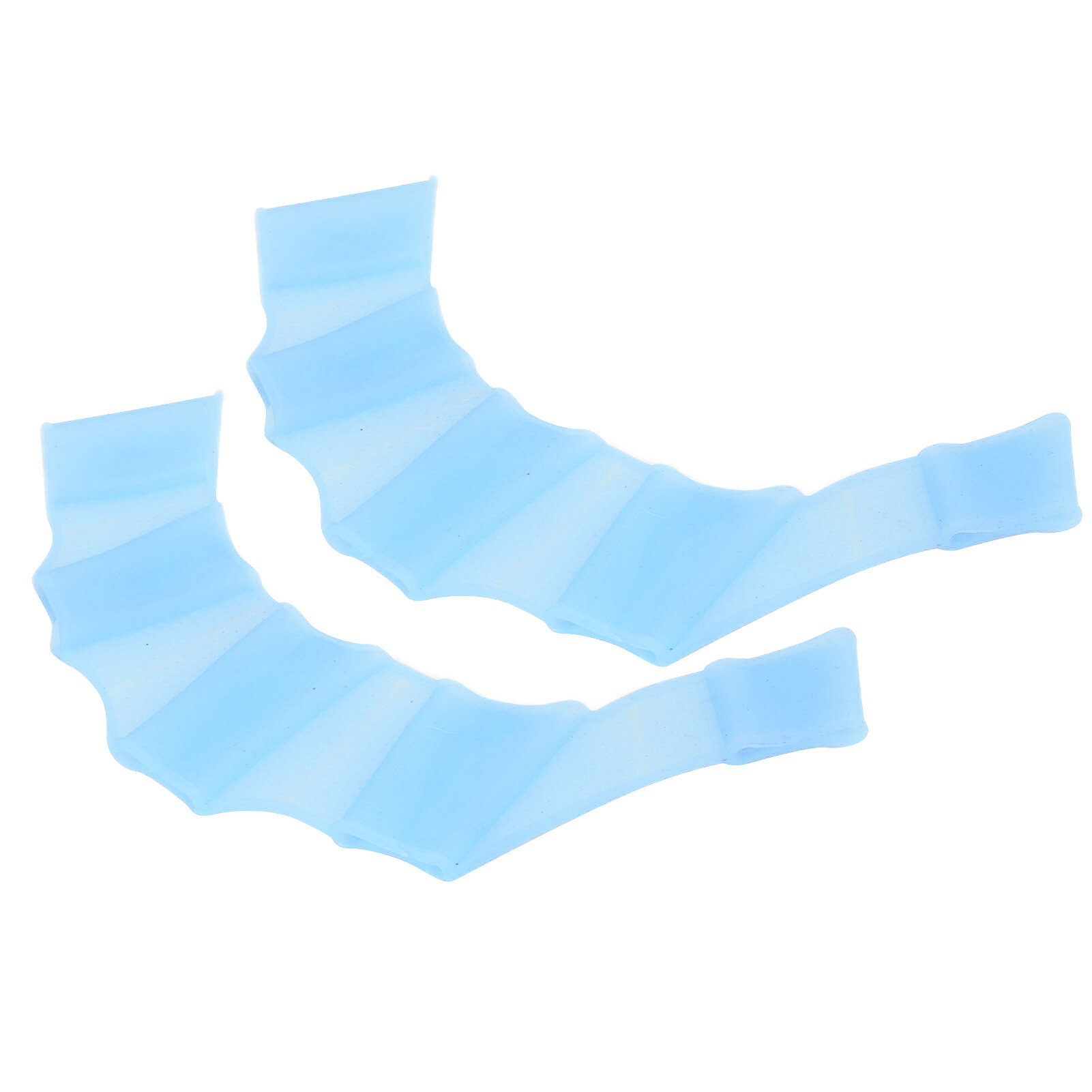 1 пара наручников для плавания, ласты, силиконовые перчатки для плавания с перепонками на пальцы, синие, размер L