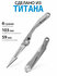 Титановый брелок TiTarget (polished titanium)