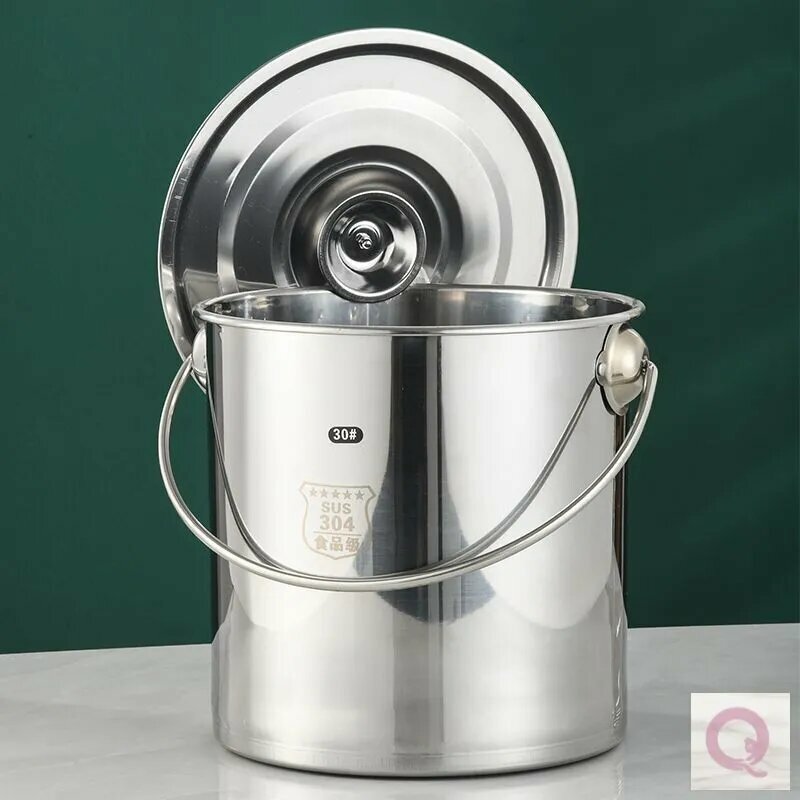 Ведро пищевое, Нержавеющая сталь, 10 л