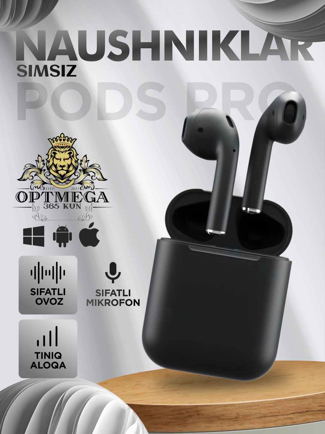 Беспроводные Bluetooth наушники Pods Рro, pods 3, pro5, max, M10, AIR 31, P9