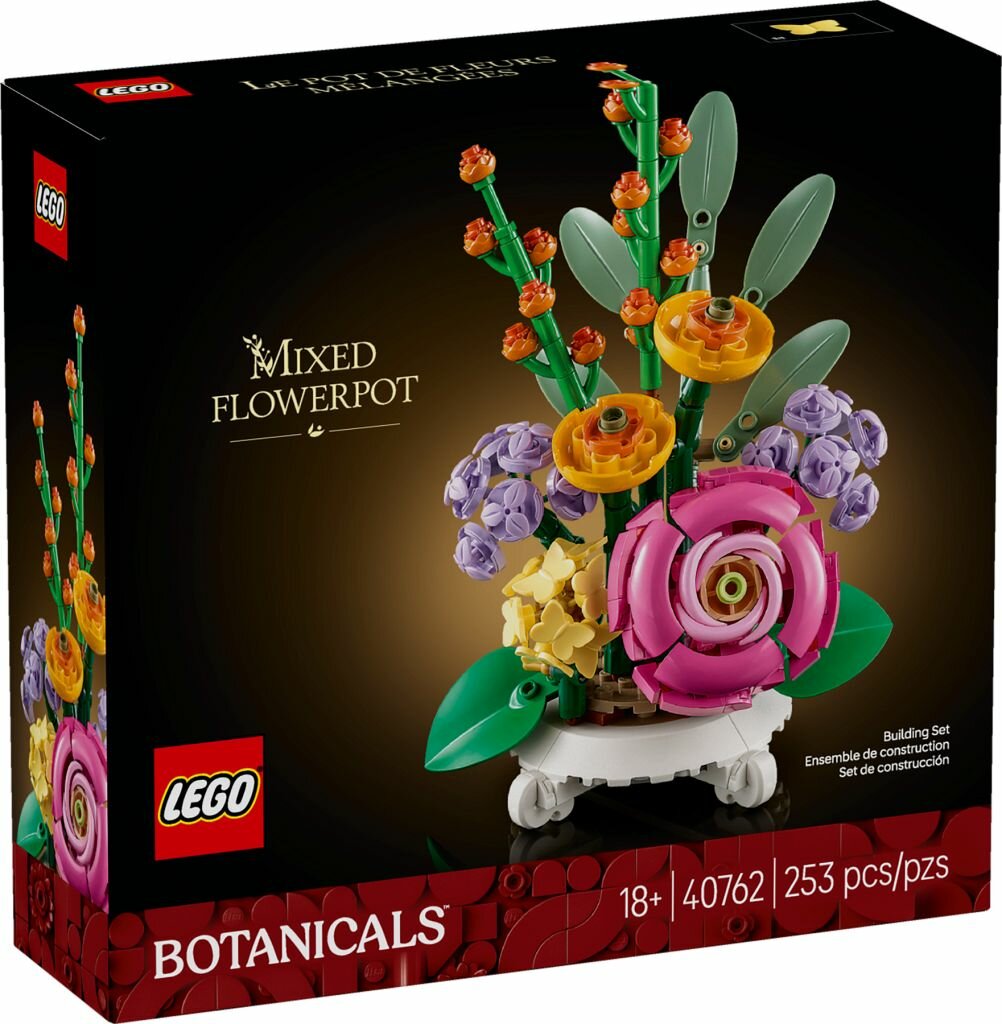 Конструктор LEGO Botanical Горшок с цветами 40762, 253 детали, от 18 лет