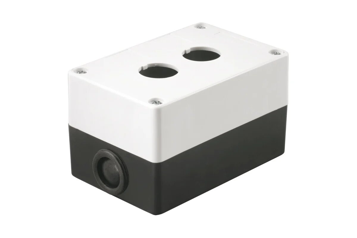Корпус IEK, КП 102, 2-местный, белый, для кнопок, ИЭК, BKP10-2-K01