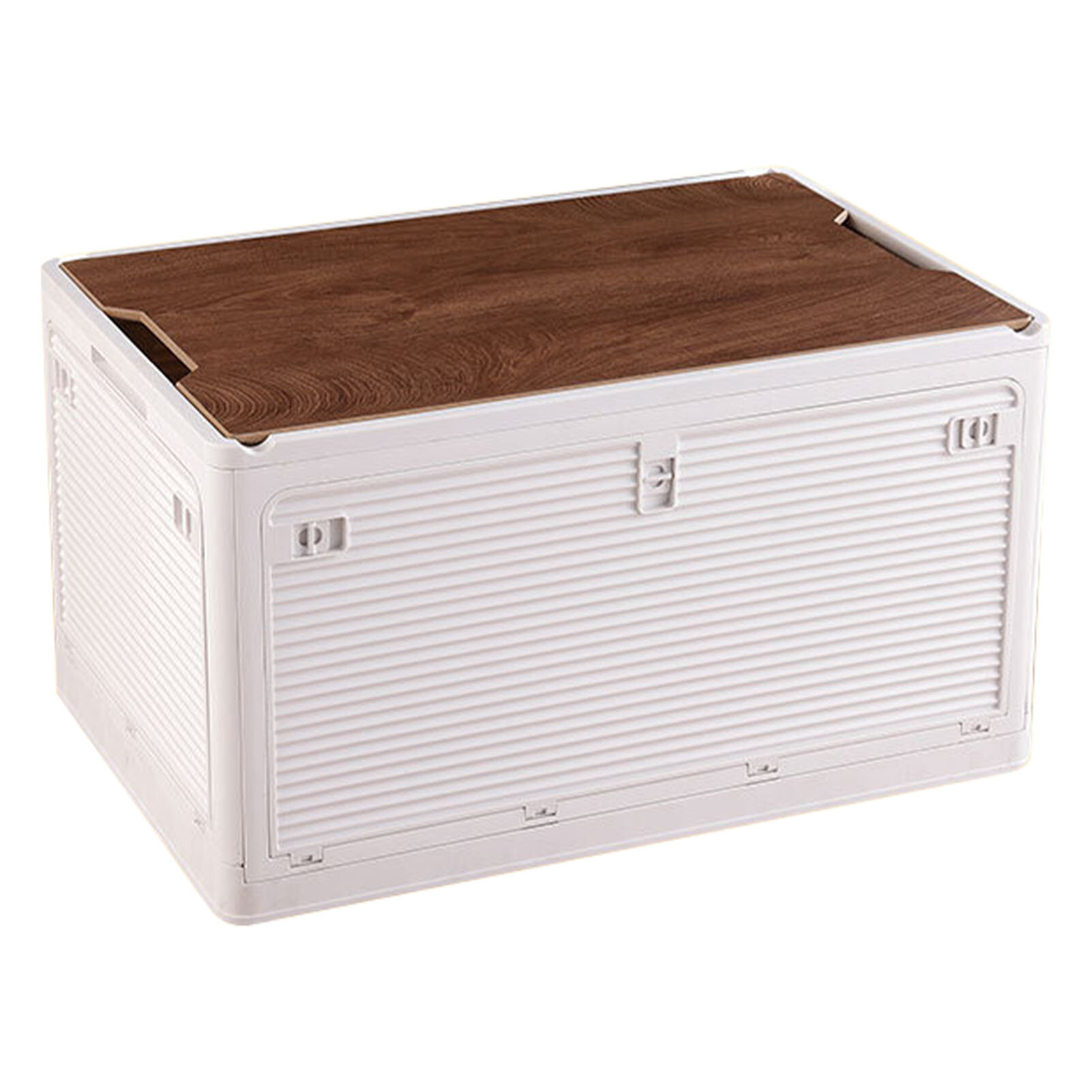 Складной контейнер для хранения 36 л большая вместимость водонепроницаемый переносной пластиковый контейнер для хранения для кемпинга на открытом воздухе белый (5 дверей) 36 л 443 x 315 x 26 см/174 x 124 x 102 дюйма