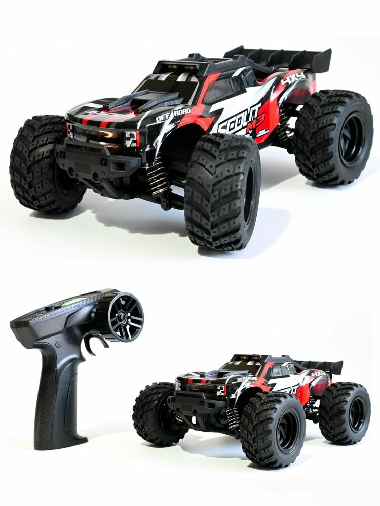 Радиоуправляемый монстр RCM Scout M3 (красный) 4WD 2.4G 1/20 RTR - RCM-SCOUT-RED