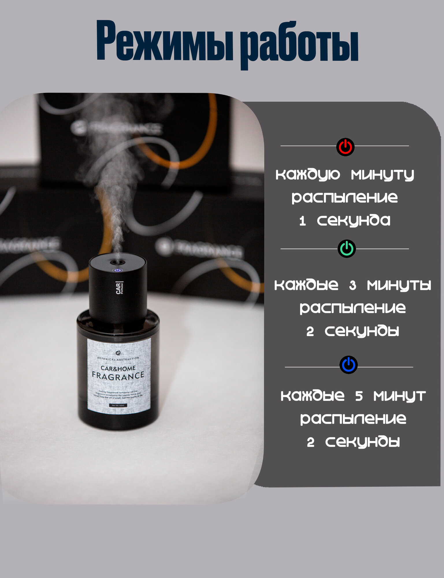 Изображение Ароматизатор автомобильный Bentley Azure, ультразвуковой, жидкий, 160мл, черный