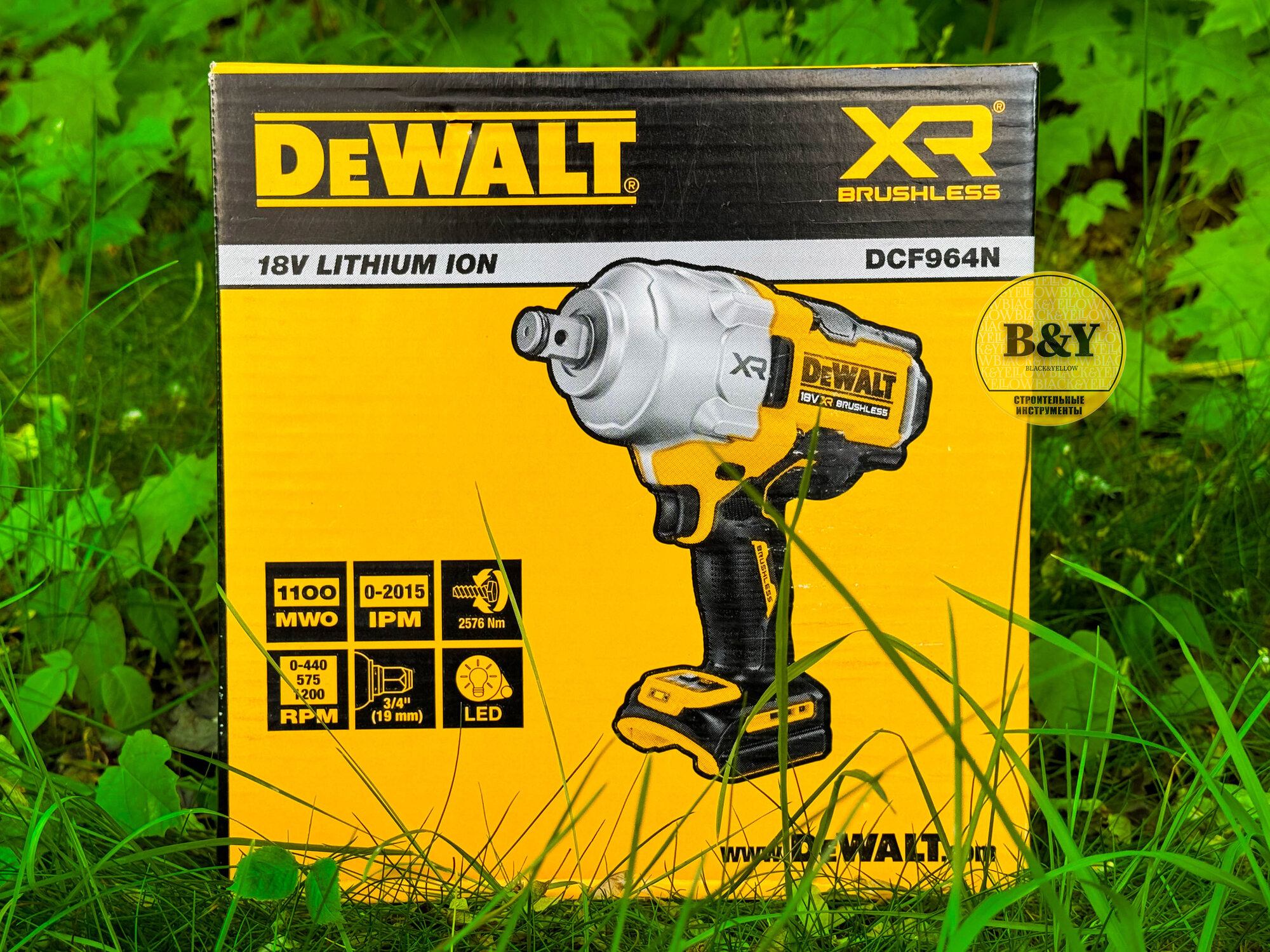 Аккумуляторный гайковерт DeWALT DCF964N 18В, бесщеточный двигатель