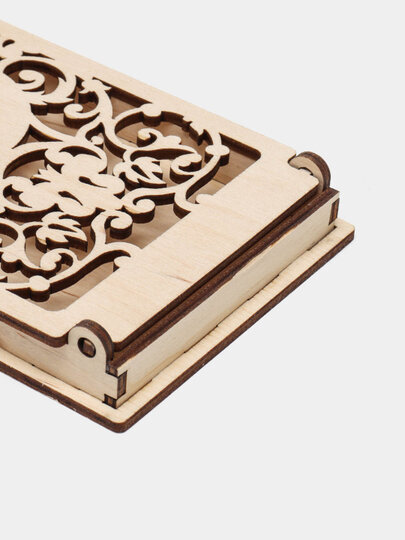 Шкатулка "С днем рождения", светлая. испоьзуется в качестве подарка с последующим хранением денег — фото 1