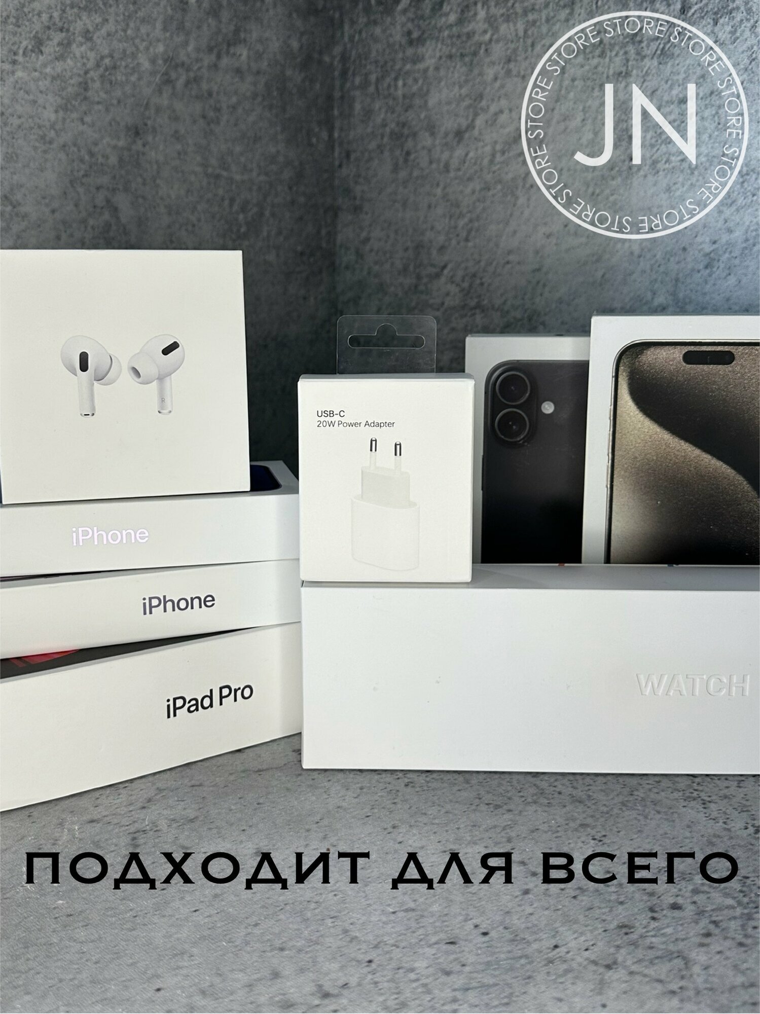 Сетевое зарядное устройство 20W USB-C адаптер питания для Apple iPhone iPad — фото 1