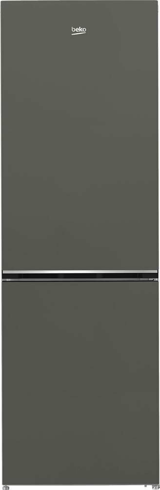 Холодильник BEKO B1RCSK362G двухкамерный, капельная разморозка, объем 368 л, серебристый/серый