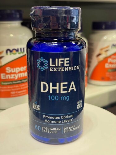 Изображение товара Life Extension DHEA 100 mg- Дегидроэпиандростерон (ДГЭА) – 100 мг, 60 капсул