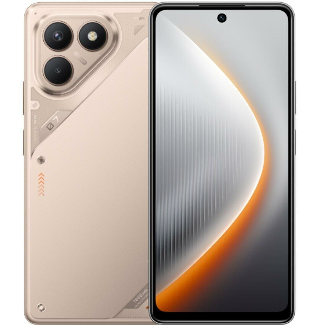 Смартфон Tecno Pova 7 Neo 8/256 Гб Титановый 2 sim 6.78" AMOLED 2G, 3G, 4G (LTE) 7000 mAh