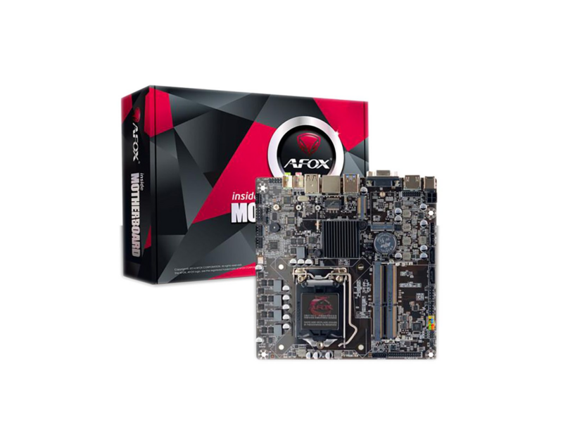 Материнская плата AFH510-MI-V2 LGA1200 mini-ITX 2xDDRL4 M.2 HDMI VGA